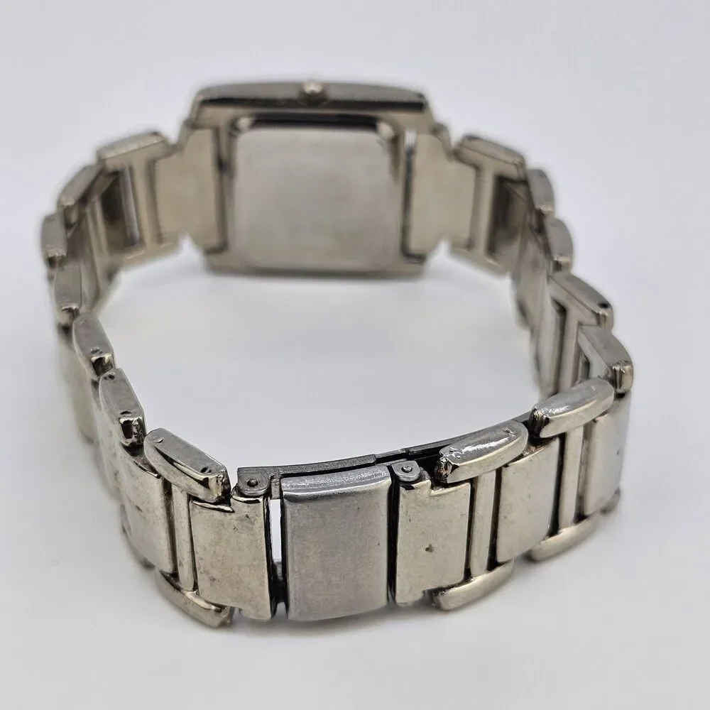 Women's Watch 28MM Black‎ Dial Gray Bracelet Band 8